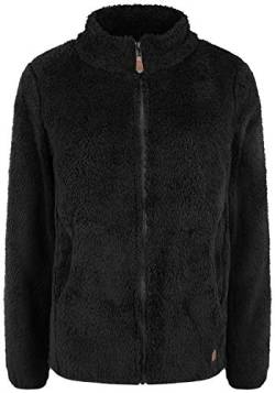 OXMO Telsa Damen Fleecejacke Sweatjacke Jacke, Größe:L, Farbe:Black (799000) von OXMO