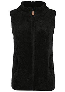 OXMO Theri Damen Weste Fleece Outdoor Weste, Größe:M, Farbe:BLACK (799000) von OXMO