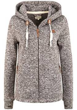 OXMO Thory Damen Fleecejacke Sweatjacke Jacke mit Kapuze, Größe:M, Farbe:Coffee BEA (795973) von OXMO