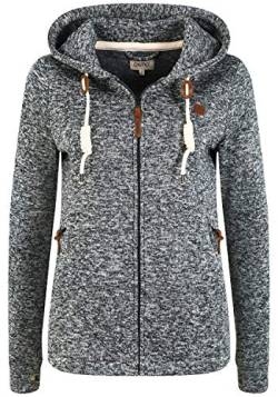 OXMO Thory Damen Fleecejacke Sweatjacke Jacke mit Kapuze, Größe:M, Farbe:Dark Grey (792890) von OXMO