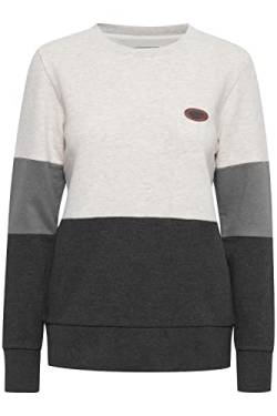 OXMO Trine Damen Sweatshirt Pullover Sweater, Größe:XL, Farbe:Oyster Grey Melange (201144) von OXMO