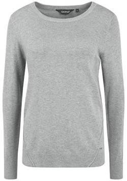 OXMO Winova Damen Strickpullover Feinstrick Pullover, Größe:XXL, Farbe:Medium Grey Melange (200687) von OXMO