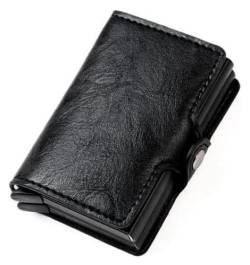 Geldbörsen Brieftasche Herren-Geldbörsen aus Leder mit großer Kapazität, Business-Geldbörsen, ultradünn, Identifikationsschild, Münzfach, Kartenaufbewahrung Mode ( Color : C , Size : 2.8x1.2x3.9in ) von OXOAMP