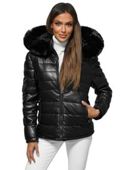 OZONEE Damen Winterjacke Jacke Winter Farbvarianten Übergangsjacke Warm Bomberjacke Steppjacke Wintermantel Daunenjacke Leichte Outdoor Puffer Jacket Übergangs 777/1870K SCHWARZ L von OZONEE