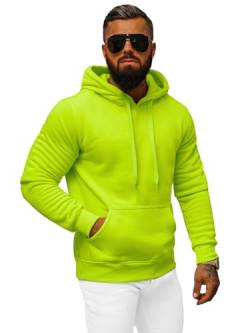 OZONEE Herren Hoodie Sweatjacke Kapuzenpullover Sweatshirt Farbvarianten Kapuzenjacke Kapuzenpulli mit Reißverschluss Langarm Sport Style Casual Fitness Training Basic 777/948B SELADONGRÜN M von OZONEE