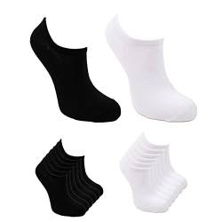 OZZY SOCKS 12 Paar Sneaker Socken Herren und Bambus Socken -Rutscht nicht im Schuh, Atmungsaktiv und aus Hochwertigem Bambus Hergestellt. Sportsocken herren (40-44) von OZZY SOCKS