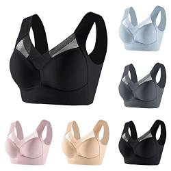 1/2/3/4 Stück Damen BH Bustier Ohne Bügel Soft-BH Klassische BH Komfort Träger Schlaf BH Stretch Sports Yoga BH Bustier Alltag Komfort BH Nahtloser BH Soft Bügelloser BH Bustier Unterwäsche von OZhenXiangZh