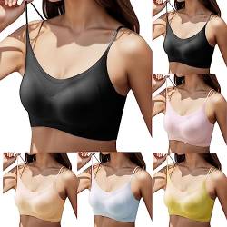 1/2/3 Stück Damen Soft BH ohne Bügel Ultradünne Nahtlos Sommer Zero Feel Komfort-BH Gepolstert Bralette Push up Weicher Bügelloser Bustier Atmungsaktiver Bra für Schlafen Yoga von OZhenXiangZh