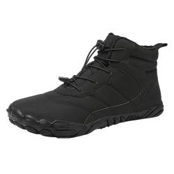 Barfußschuhe Winter, Winter Barfußschuhe Damen Herren Wasserdicht Schnell Trocknend Traillaufschuhe wanderschuhe Zehenschuhe Hohe Warme und rutschfeste Stiefel, Winter Barfußschuhe Damen Herren von OZhenXiangZh