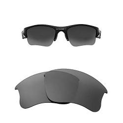 FOOUS Ersatz-Brillengläser für Oakley Flak Jacket XLJ Spiegel Polarisiert Sonnenbrille Titanium Verschiedene Optionen-Titan von Oak&ban