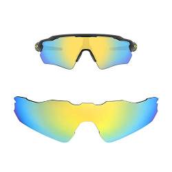 FOOUS Spiegel Polarisiert Ersatz-Brillengläser für Oakley Radar EV Path Sonnenbrille Gold — Verschiedene Optionen von Oak&ban