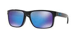 Oakley Herren Holbrook 9102f5 Sonnenbrille, EYEWEAR, Mehrfarbig (Polished Black), 57 EU von Oakley