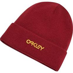 Oakley Unisex-Erwachsene Beanie Mütze mit B1B-Logo, Eisen Rot, Einheitsgröße von Oakley