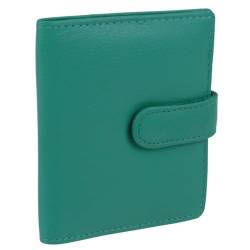 Oakridge Leather Unisex RFID-geschütztes Kreditkartenetui, aqua, Einheitsgröße, Casual von Oakridge Leather