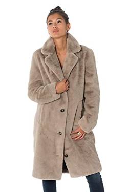 Oakwood Damen Cyber Mantel, Beige (Beige Foncé 0625), Large von Oakwood