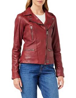 Oakwood Damen Jacke Echtleder 62065, Rot-Rouge (Feu), XXL von Oakwood