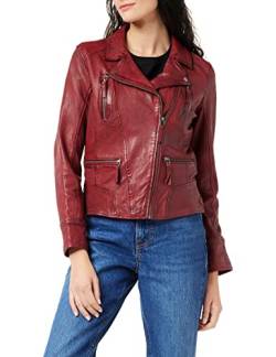 Oakwood Damen Lederjacke Jacke 60861, Rot - Rot, Herstellergröße: S von Oakwood