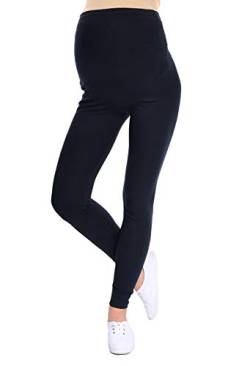 Oasi Mija Gute Qualität Umstandsleggings für Schwangere Lange Leggings/Hose 3085 (L, Schwarz) von Oasi