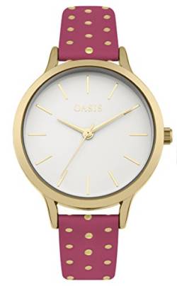 Oasis Damen Datum klassisch Quarz Uhr mit PU Armband B1600 von Oasis