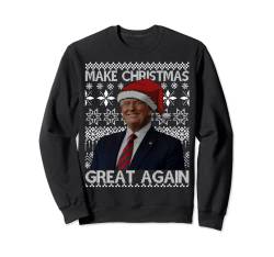 Make Christmas Great Again Santa Trump Familie Ugly Sweater Sweatshirt von Obeezon