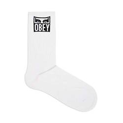 OBEY, eyes icon socks, White - TU von Obey