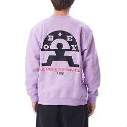 Obey Haus Musik Sweatpulli Digital Lavender L von Obey