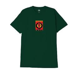 Obey Riot Cop T-Shirt Herren, Forest Green, L von Obey