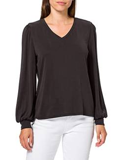 Object Damen Objannie L/S V-hals Top Noos Bluse, Schwarz, XS EU von Object