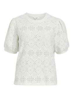 Object Damen Objfeodora S/S Top Noos T-Shirt, Cloud Dancer, XL EU von Object