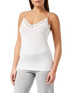 Object NOS Damen Objleena New Lace Singlet NOOS Top, per Pack Weiß (White White), Large (Herstellergröße: L/XL) von Object