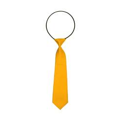 Oblique Unique® Kinder Krawatte mit flexiblem Gummiband für Jungen Jungs Junge Gelb von Oblique Unique