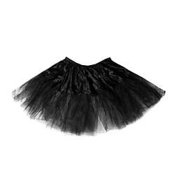 Oblique Unique® Tutu Tütü Reifrock Petticoat Unterrock für Rockabilly Kleid Damen Frauen Rock Schwarz als Kostüm Accessoire für Fasching Karneval Halloween Motto Party von Oblique Unique