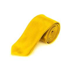 Oblique-Unique schmale Krawatte, Farbe wählbar (Gelb) von Oblique Unique