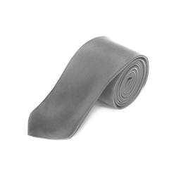 Oblique-Unique schmale Krawatte, Farbe wählbar (Light Grau) von Oblique Unique