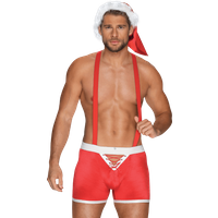 2tlg. sexy Santa Kostüm für Männer von Obsessive