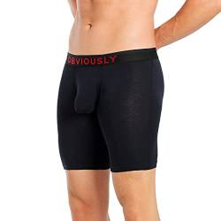 OBVIOUSLY Freeman Boxershorts, 15,2 cm Bein, Schwarz, Large von Obviously