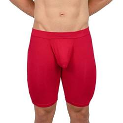 Obviously EliteMan Boxershorts, 23 cm Bein, Rot/Ausflug, einfarbig (Getaway Solids), Small von Obviously