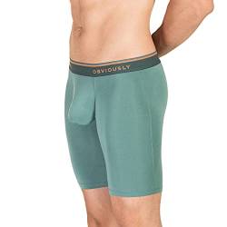 Obviously Teal EveryMan AnatoMAX Boxer Brief 9inch Bein - Mittelgroß von Obviously