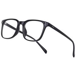 Occffy Blaulichtfilter Brille Herren Brille Ohne Sehstärke Damen Blue Light Glasses Computerbrille UV Gaming Brillen Augenbelastung Reduzieren Oc092 von Occffy