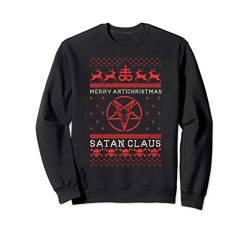 Anti Christmas Satan Baphomet Tarot Metal Satanic Devil Gift Sweatshirt von Occult Baphomet Tarot Card Satanic Devil