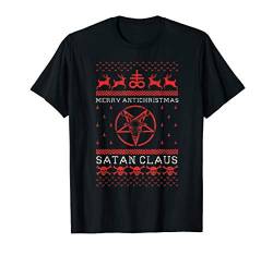 Anti Christmas Satan Baphomet Tarot Metal Satanic Devil Gift T-Shirt von Occult Baphomet Tarot Card Satanic Devil