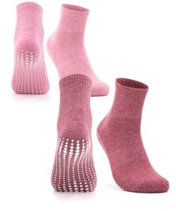 Occulto Damen Stoppersocken 2-4 Paar (Modell: Madeleine) 2 Paar| Pink,Rot 35-38 von Occulto