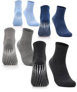 Occulto Damen Stoppersocken 2-4 Paar (Modell: Madeleine) 4 Paar|Schwarz,Grau,Navy,Blau 35-38 von Occulto