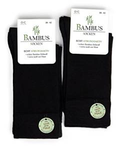 Occulto Herren Bambus Socken 10er Pack (Modell: Paule) Schwarz 39-42 von Occulto