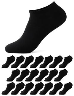 Occulto Herren Basic Sneaker Socken 10-20er Pack (Modell: Alex) 20 X Schwarz 39-42 von Occulto