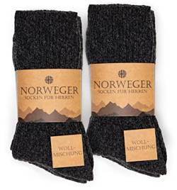 Occulto Herren Norweger Socken 6er Pack (Modell: Finn) Anthrazit 39-42 von Occulto