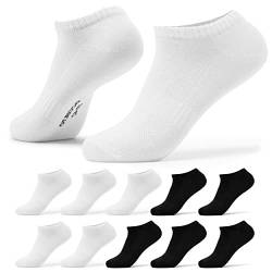 Occulto Herren Sneaker Socken 10er Pack (Modell: Johannes) Schwarz Weiß 39-42 von Occulto