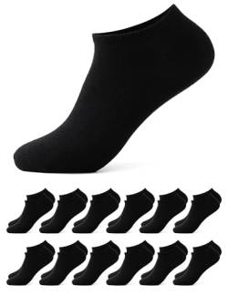 Occulto Herren Sneaker Socken 6-12er Pack (Modell: Christian) 12 X Schwarz 39-42 von Occulto