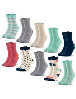 Occulto Jungen & Mädchen Bunte Socken 10er Pack (Modell: Estilo) Mint 31-34 von Occulto