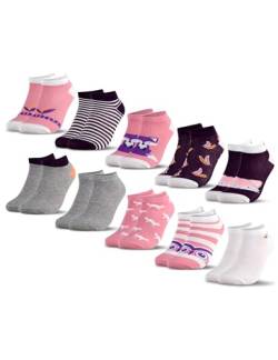 Occulto Jungen & Mädchen Motiv Sneaker Socken 10er Pack (Modell: Motivo) Fuchs 31-34 von Occulto